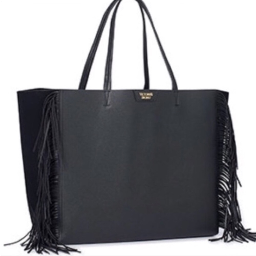 Victoria’s Secret fringe black tote
